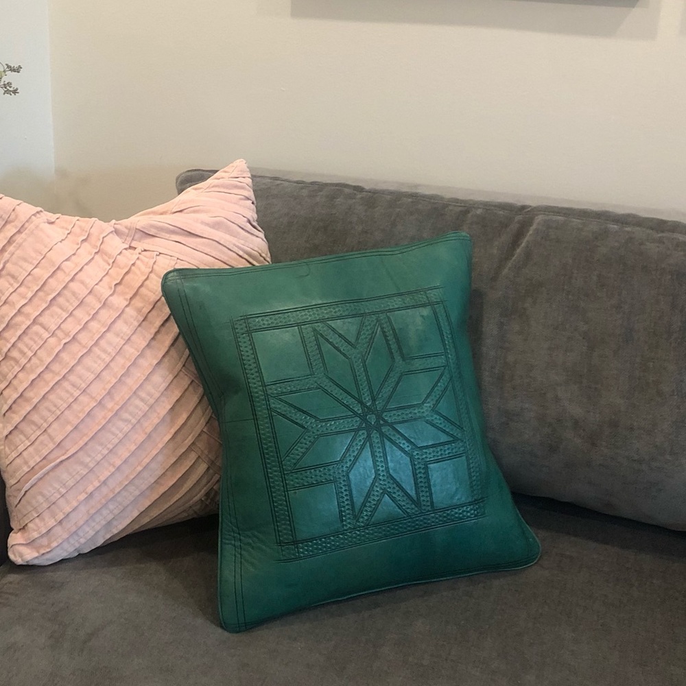 Leather Pillow